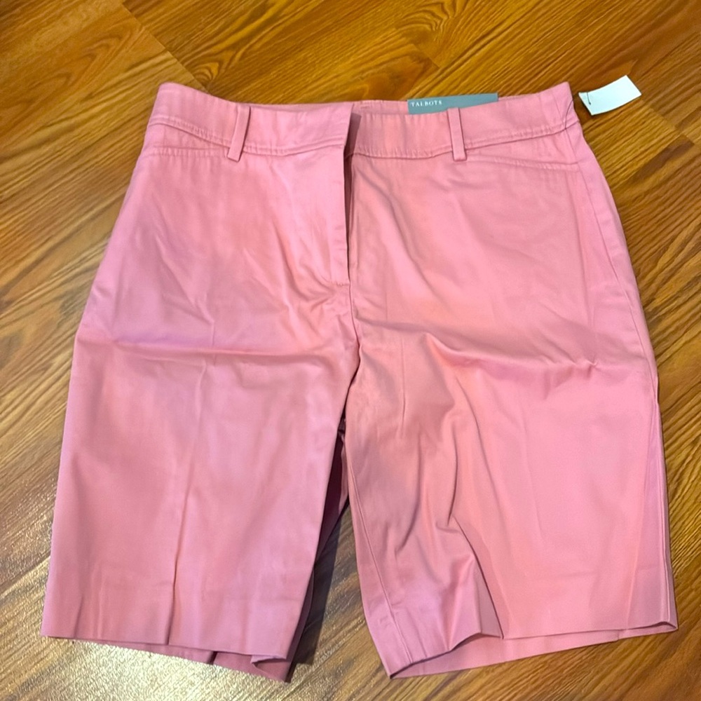 Talbots Pink Bermuda Shorts NWT